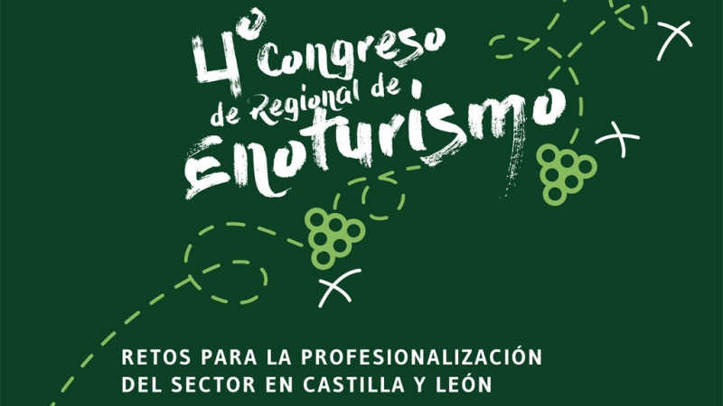 Detalle del cartel del Congreso de Enoturismo de Medina del Campo
