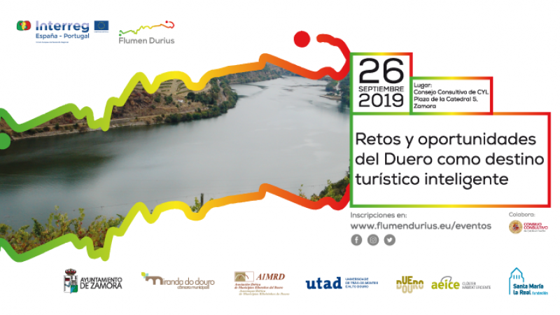 Invitación a la jornada &quot;Retos y Oportunidades del Duero como destino turístico inteligente&quot;